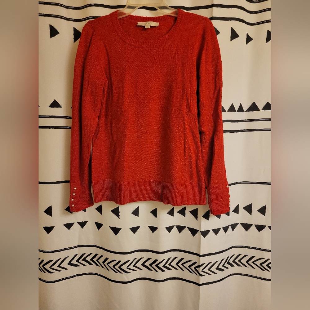Loft Red Sweater